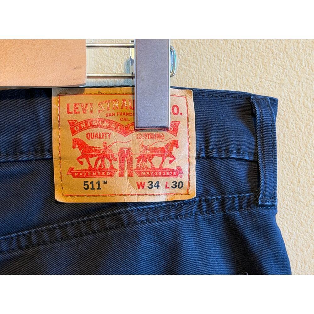 Levi’s 511 Black Jeans All Seasons Tech Men’s W34 L30 34x30 - Picture 4 of 9